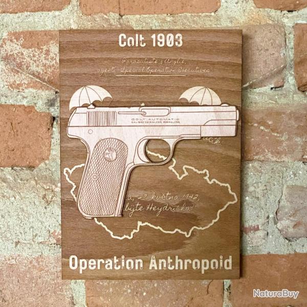Plaque dcorative intractive: Colt 1903 "Anthropoid"