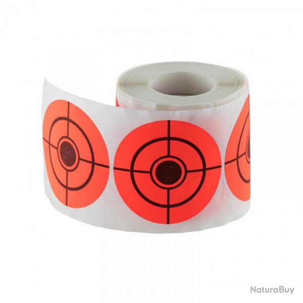 Rouleau de 250 cibles stickers 5cm de diamtre