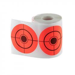 Rouleau de 250 cibles stickers 7,5 cm de diamètre