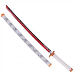 KATANA DECO LAME BAMBOU ET LED MOTIF DEMON SLAYER