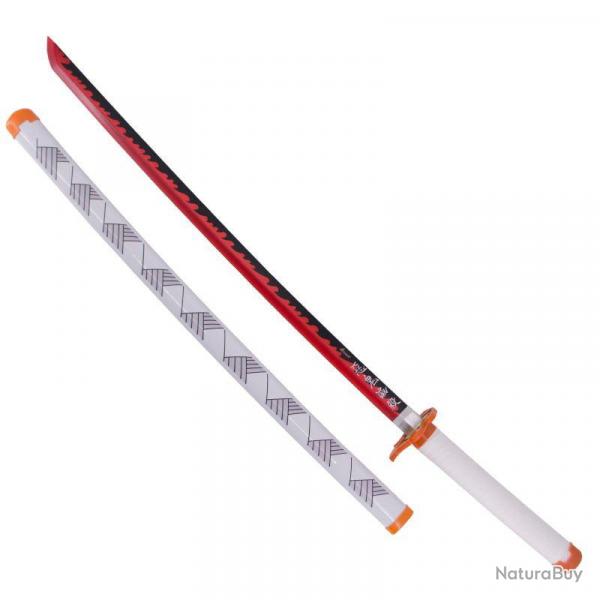 KATANA DECO LAME BAMBOU ET LED MOTIF DEMON SLAYER