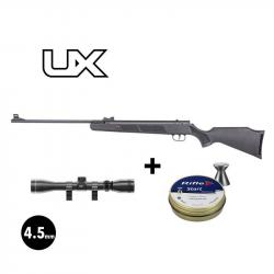 CARABINE AIR COMPRIME UX R-FORCE ONE CAL 4.5MM 19,9 J Carabine en pack avec lunette