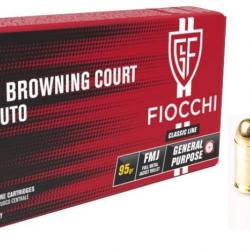 Munitions FIOCCHI Cal 380 Auto - 9mm Short 95Gr Fmj 1 boite de 50 munitions