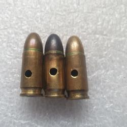 Cartouche 9mm française RY-BD neutralisée, datée du 1er trimestre 1955 (M. 27TE)