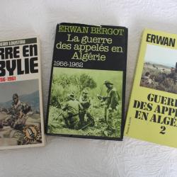 Lot 3 livres guerre d'Algérie, Kabylie, appelés