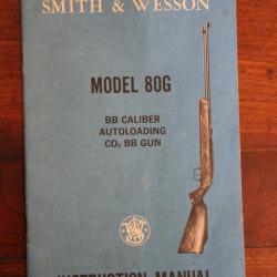 Manuel pour carabine Smith & Wesson 80G