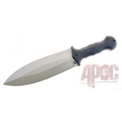 Couteau APOC Survival Tools Wallace Smatchet Lame Acier D2  Manche G10 Noir Etui Kydex DRK40031