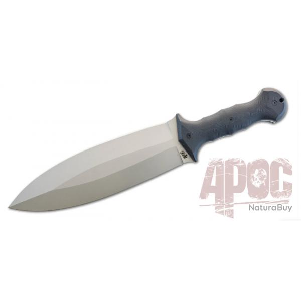 Couteau APOC Survival Tools Wallace Smatchet Lame Acier D2  Manche G10 Noir Etui Kydex DRK40031