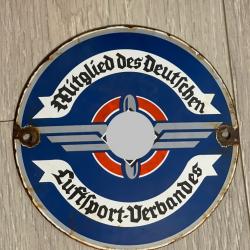 une plaque émaillée allemande lutwaffe ww2