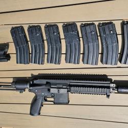 Hk 416 c we gbbr avec 7 chargeurs et 1 optique