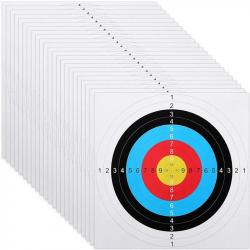 10/50Pc 40x40cm Paper Shooting Range Targets Bullseye Archery Practice Training Bow Arrow Darts Pape
