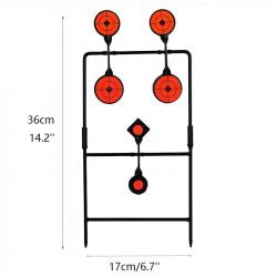 12/6 Resetting Targets Self Portable Detachable Shooting Target 360° Rotating Shoot Target for Airso