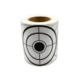 3" Black and White Shooting Target Sticker in 200 Pcs/Roll suitable for target shooting of air pelle