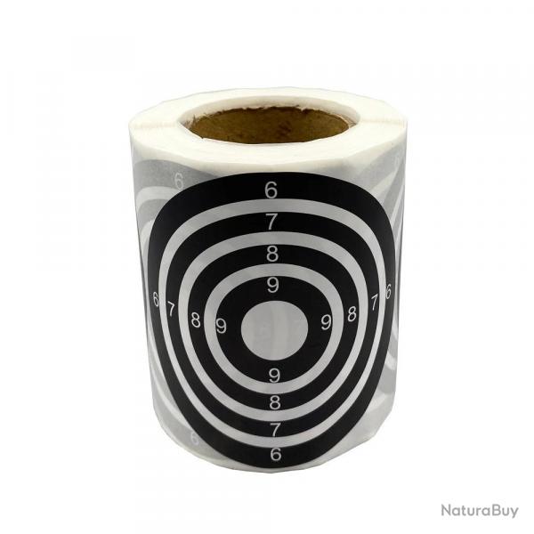 3" Black and White Shooting Target Sticker in 200 Pcs/Roll suitable for target shooting of air pelle