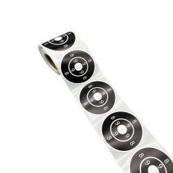 3" Black and White Shooting Target Sticker in 200 Pcs/Roll suitable for target shooting of air pelle