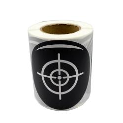 3" Black and White Shooting Target Sticker in 200 Pcs/Roll suitable for target shooting of air pelle