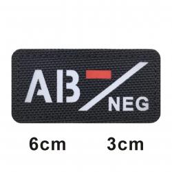 3D Reflective Blood Type A+B+O+AB+,A-B-O-AB-POS NEG Positive and Negative militares Backpack Hook an