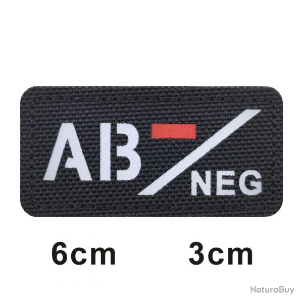 3D Reflective Blood Type A+B+O+AB+,A-B-O-AB-POS NEG Positive and Negative militares Backpack Hook an