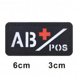3D Reflective Blood Type A+B+O+AB+,A-B-O-AB-POS NEG Positive and Negative militares Backpack Hook an