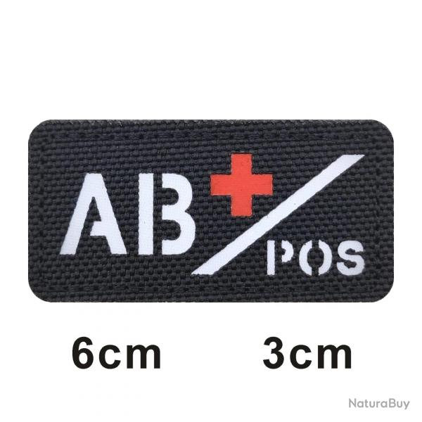 3D Reflective Blood Type A+B+O+AB+,A-B-O-AB-POS NEG Positive and Negative militares Backpack Hook an