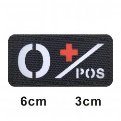 3D Reflective Blood Type A+B+O+AB+,A-B-O-AB-POS NEG Positive and Negative militares Backpack Hook an