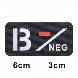 3D Reflective Blood Type A+B+O+AB+,A-B-O-AB-POS NEG Positive and Negative militares Backpack Hook an