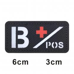 3D Reflective Blood Type A+B+O+AB+,A-B-O-AB-POS NEG Positive and Negative militares Backpack Hook an