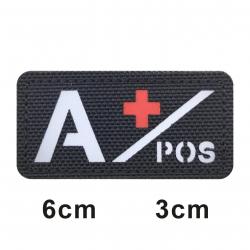3D Reflective Blood Type A+B+O+AB+,A-B-O-AB-POS NEG Positive and Negative militares Backpack Hook an
