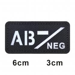 3D Reflective Blood Type A+B+O+AB+,A-B-O-AB-POS NEG Positive and Negative militares Backpack Hook an
