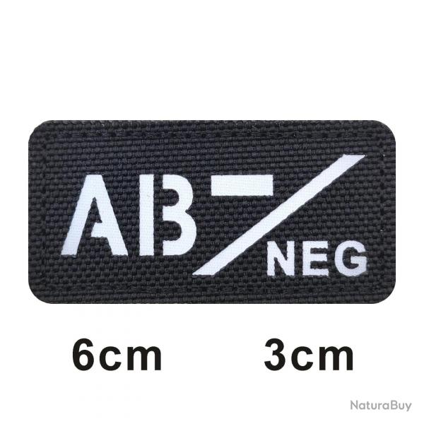 3D Reflective Blood Type A+B+O+AB+,A-B-O-AB-POS NEG Positive and Negative militares Backpack Hook an