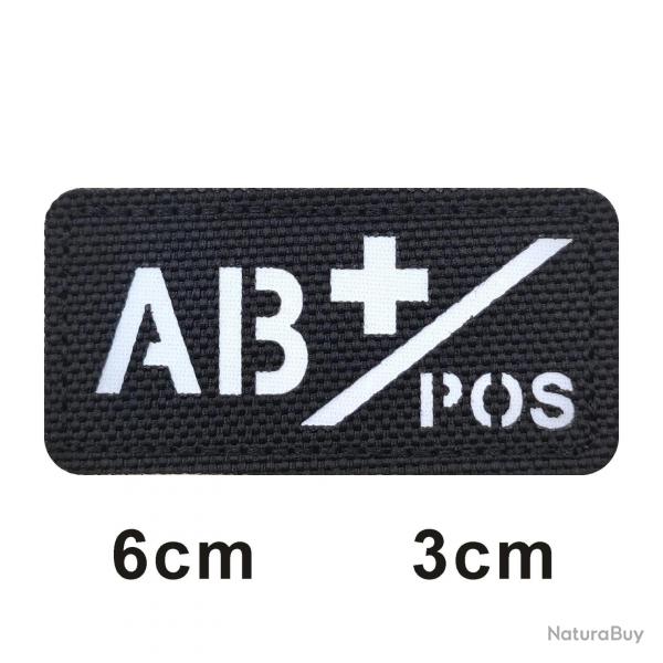 3D Reflective Blood Type A+B+O+AB+,A-B-O-AB-POS NEG Positive and Negative militares Backpack Hook an