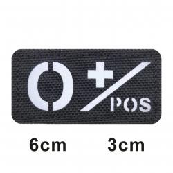 Patch 3D groupe sanguin A+B+O+AB+ FCMAS - 678