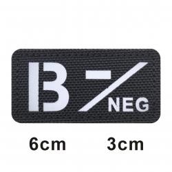 3D Reflective Blood Type A+B+O+AB+,A-B-O-AB-POS NEG Positive and Negative militares Backpack Hook an