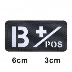 3D Reflective Blood Type A+B+O+AB+,A-B-O-AB-POS NEG Positive and Negative militares Backpack Hook an
