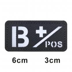 Patch 3D groupe sanguin A+B+O+AB+ FCMAS - 676