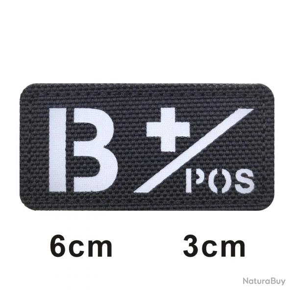 3D Reflective Blood Type A+B+O+AB+,A-B-O-AB-POS NEG Positive and Negative militares Backpack Hook an
