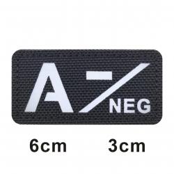 3D Reflective Blood Type A+B+O+AB+,A-B-O-AB-POS NEG Positive and Negative militares Backpack Hook an