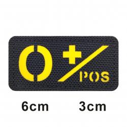 3D Reflective Blood Type A+B+O+AB+,A-B-O-AB-POS NEG Positive and Negative militares Backpack Hook an