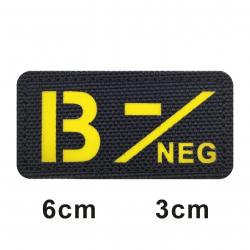 3D Reflective Blood Type A+B+O+AB+,A-B-O-AB-POS NEG Positive and Negative militares Backpack Hook an