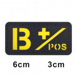 3D Reflective Blood Type A+B+O+AB+,A-B-O-AB-POS NEG Positive and Negative militares Backpack Hook an