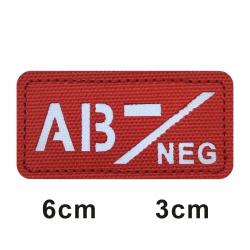 3D Reflective Blood Type A+B+O+AB+,A-B-O-AB-POS NEG Positive and Negative militares Backpack Hook an