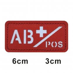 3D Reflective Blood Type A+B+O+AB+,A-B-O-AB-POS NEG Positive and Negative militares Backpack Hook an