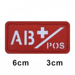 Patch 3D groupe sanguin A+B+O+AB+ FCMAS - 696