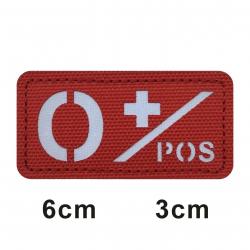 3D Reflective Blood Type A+B+O+AB+,A-B-O-AB-POS NEG Positive and Negative militares Backpack Hook an