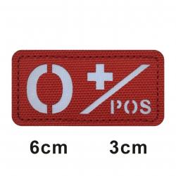 Patch 3D groupe sanguin A+B+O+AB+ FCMAS - 694