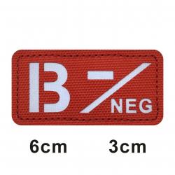 3D Reflective Blood Type A+B+O+AB+,A-B-O-AB-POS NEG Positive and Negative militares Backpack Hook an