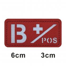 3D Reflective Blood Type A+B+O+AB+,A-B-O-AB-POS NEG Positive and Negative militares Backpack Hook an