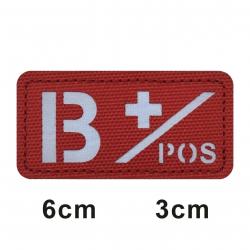 Patch 3D groupe sanguin A+B+O+AB+ FCMAS - 692