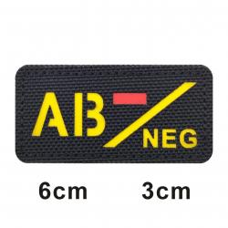 3D Reflective Blood Type A+B+O+AB+,A-B-O-AB-POS NEG Positive and Negative militares Backpack Hook an