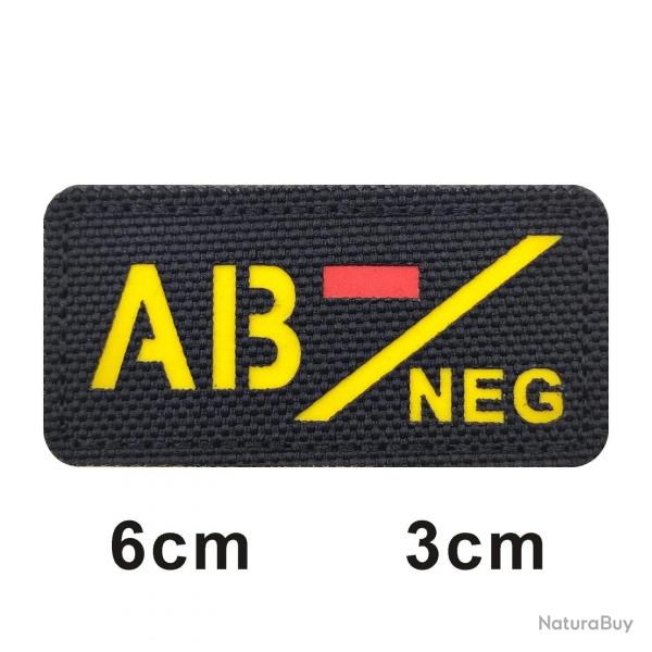 3D Reflective Blood Type A+B+O+AB+,A-B-O-AB-POS NEG Positive and Negative militares Backpack Hook an